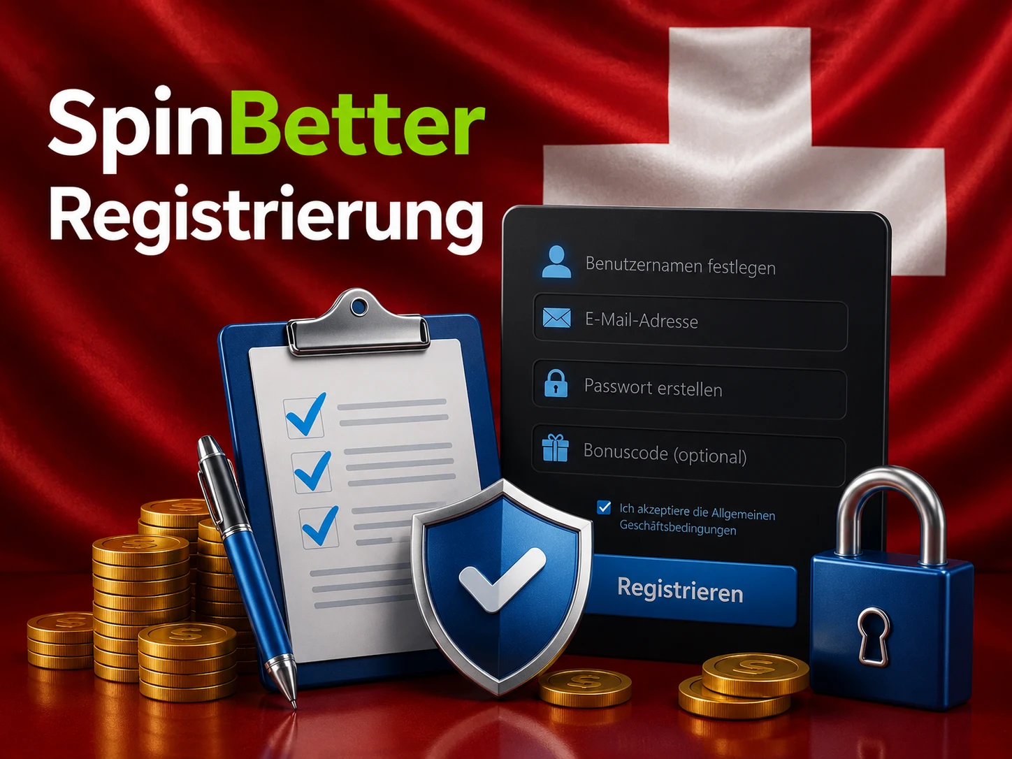 Spinbetter-Registrierung